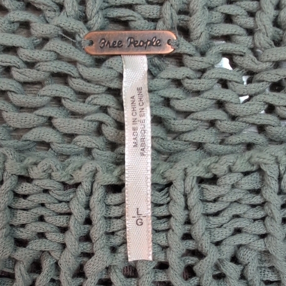 Free People Mint and Mauve Striped Knit Top. " Wave After Wave". - Picture 5 of 8